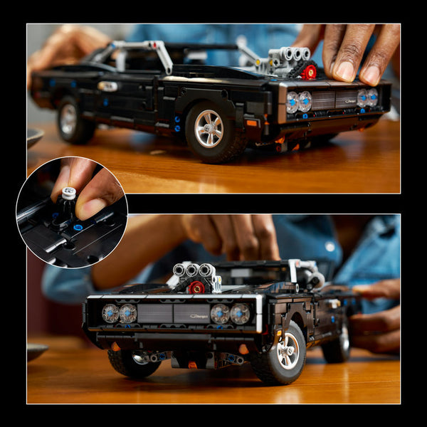 LEGO Technic 42231 — Mașina Dodge Charger R/T din Fast and Furious – imagine 6