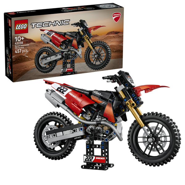 LEGO Technic 42238 — Motocicleta Ducati Desmo450 MX, versiunea de uzină