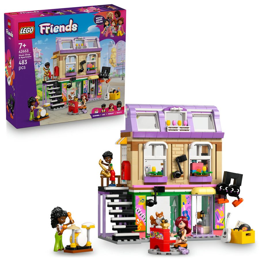 LEGO Friends 42653 — Magazin de muzică și apartament – imagine 1