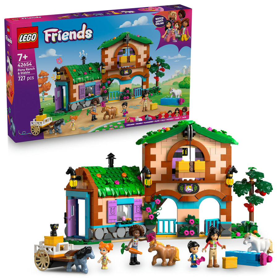 LEGO Friends 42654 — Fermă și grajd pentru ponei – imagine 1