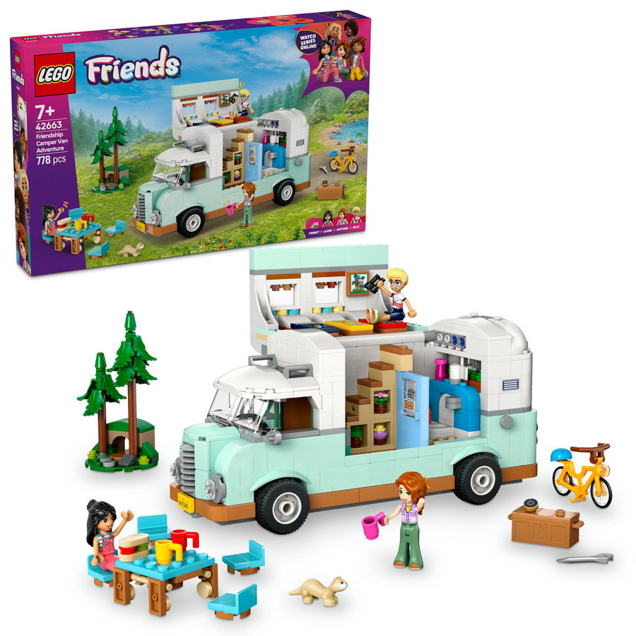 LEGO Friends 42663 — Aventura în rulota cu prietenii – imagine 1