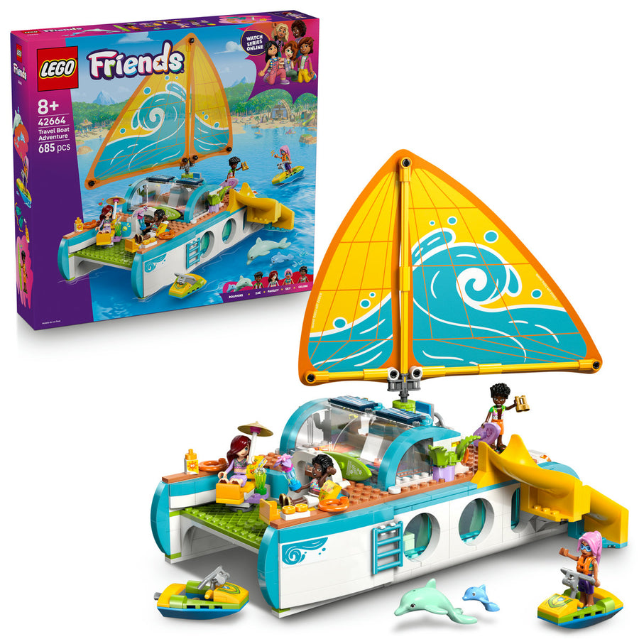 LEGO Friends 42664 — Călătoria aventuroasă cu barca – imagine 1