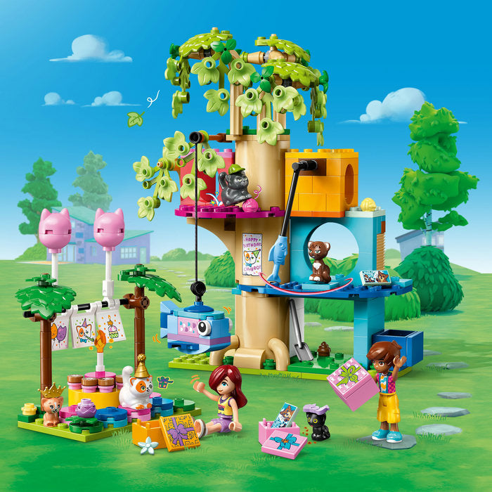 LEGO Friends 42666 — Petrecere de ziua de naștere a pisicii și căsuță în copac – imagine 8