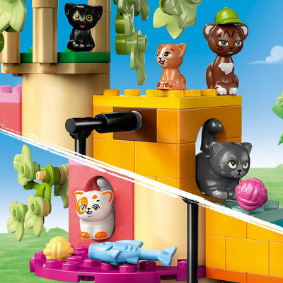 LEGO Friends 42666 — Petrecere de ziua de naștere a pisicii și căsuță în copac – imagine 9