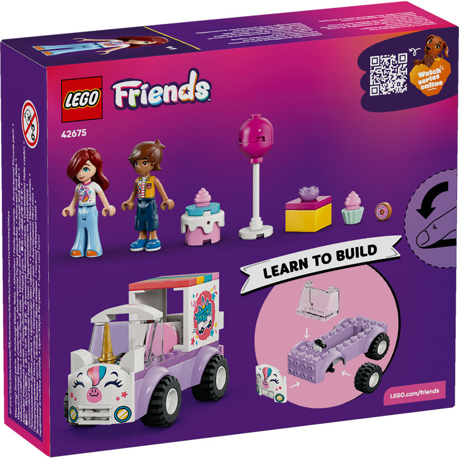LEGO Friends 42675 — Mașină-unicorn pentru livrare de torturi – imagine 3