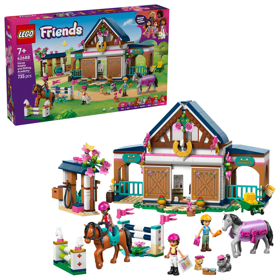 LEGO Friends 42688 — Grajd de cai și academie de echitație – imagine 1
