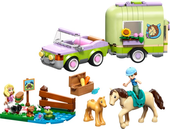 LEGO Friends 42695 — Remorcă pentru cal și mânz