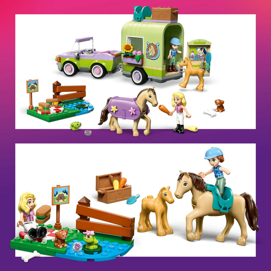 LEGO Friends 42695 — Remorcă pentru cal și mânz – imagine 7