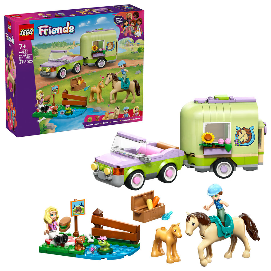 LEGO Friends 42695 — Remorcă pentru cal și mânz – imagine 1