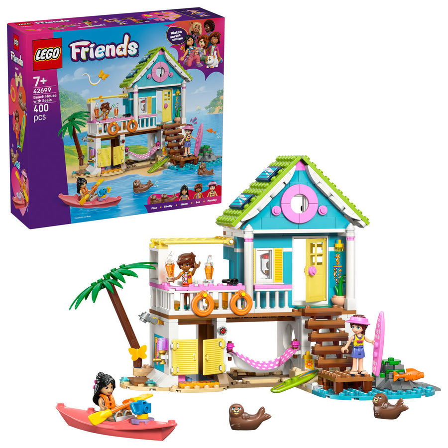 LEGO Friends 42699 — Casă pe plajă cu foci – imagine 1