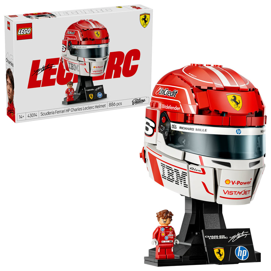 LEGO Editions 43014 — Casca lui Charles Leclerc Scuderia Ferrari HP – imagine 1