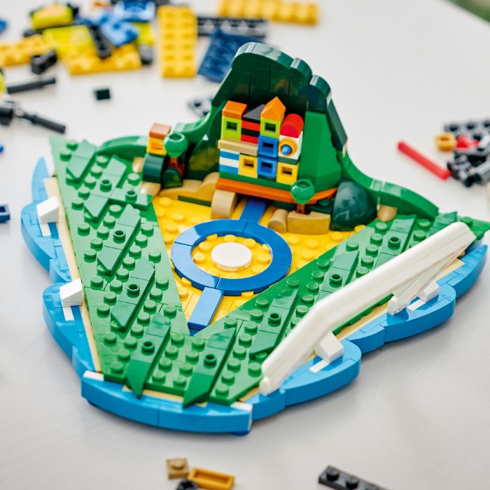Dimensiunile setului LEGO 43027 Vini Jr. Momente din fotbal
