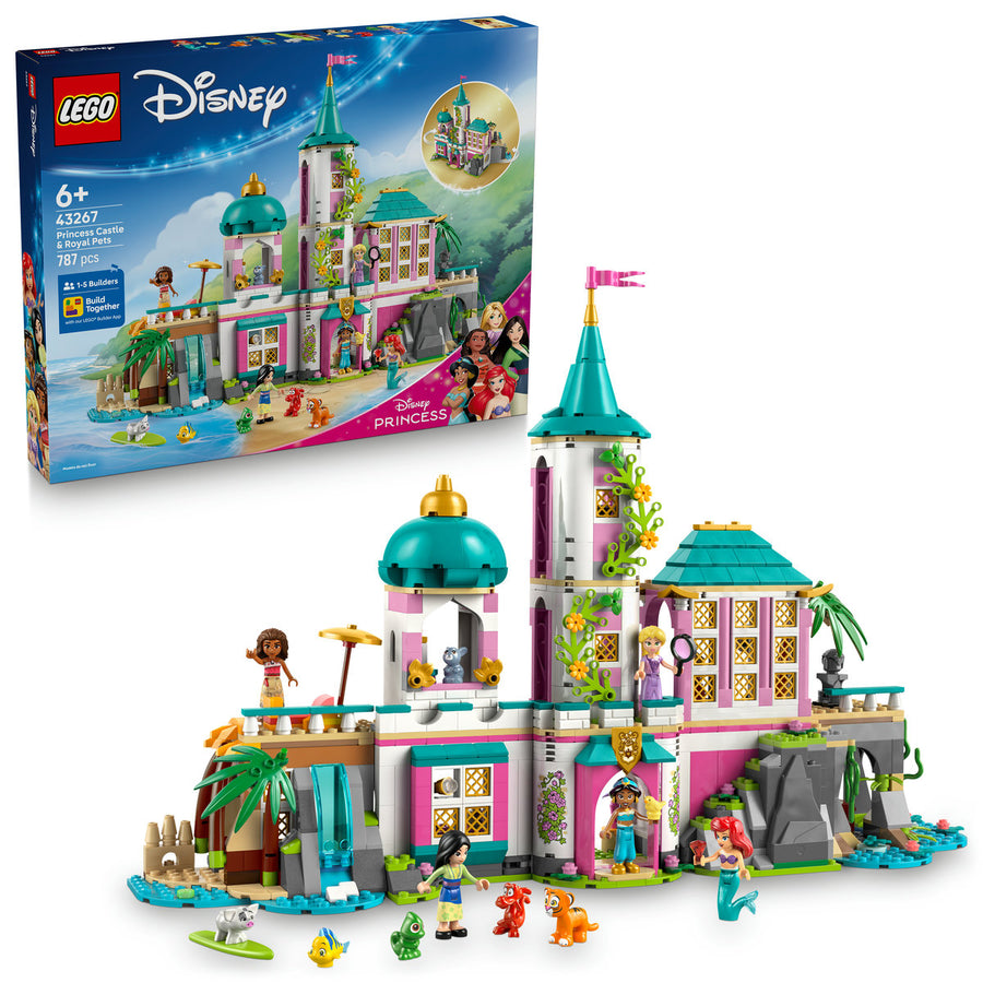 LEGO Disney 43267 — Castel de prințesă și animăluțe regale – imagine 1
