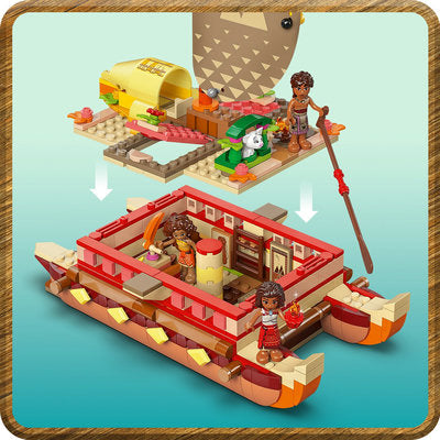LEGO Disney 43270 — Canoea de aventura a Moanei – imagine 9