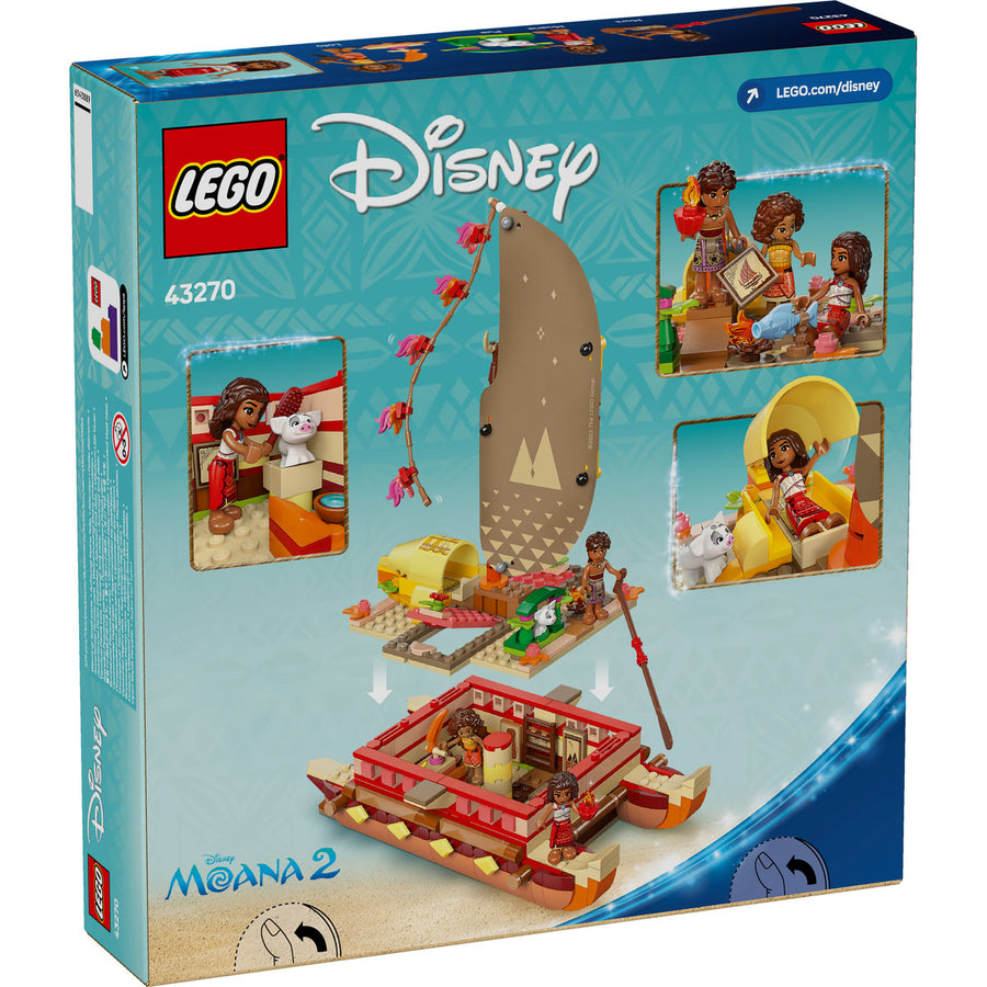 LEGO Disney 43270 — Canoea de aventura a Moanei – imagine 3