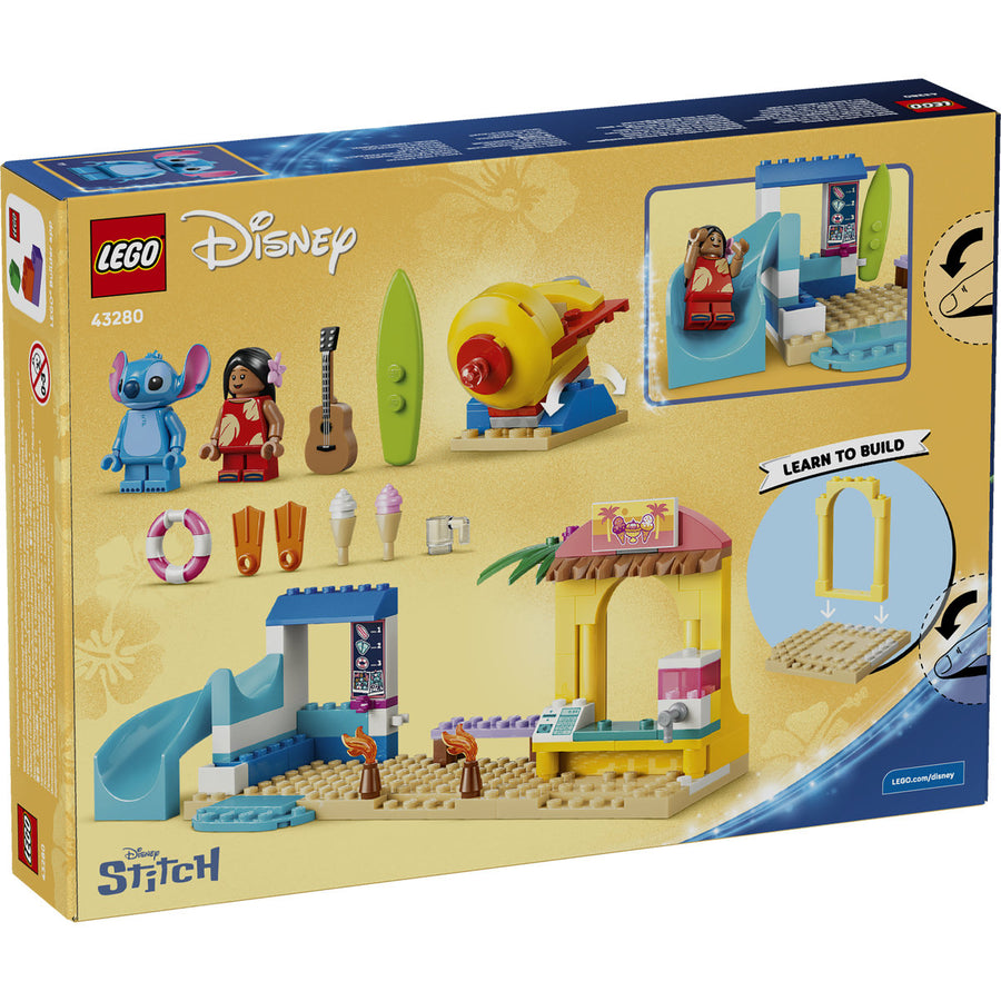 LEGO Disney 43280 — Distracție pe plajă cu Lilo și Stitch – imagine 3
