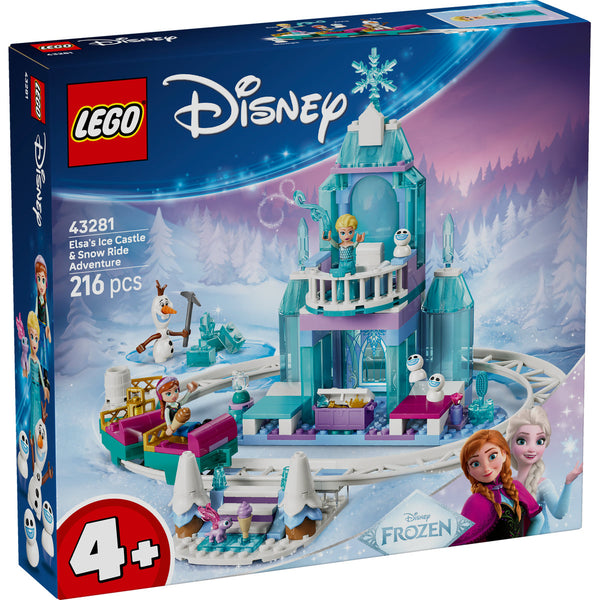 LEGO Disney 43281 — Aventură cu sania pe șine la castelul de gheață al Elsei – imagine 2