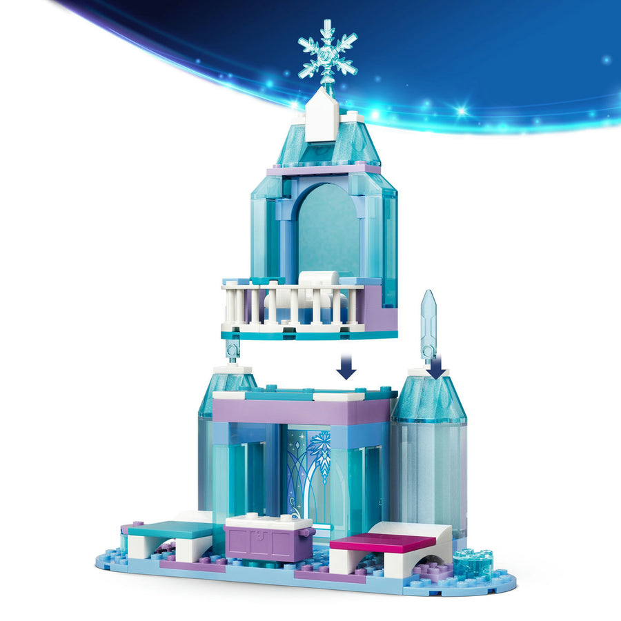 LEGO Disney 43281 — Aventură cu sania pe șine la castelul de gheață al Elsei – imagine 6