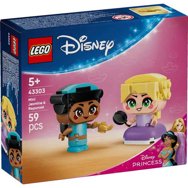 LEGO Disney 43303 — Miniprințesele Jasmine și Rapunzel – imagine 2