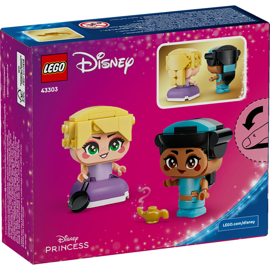 LEGO Disney 43303 — Miniprințesele Jasmine și Rapunzel – imagine 3