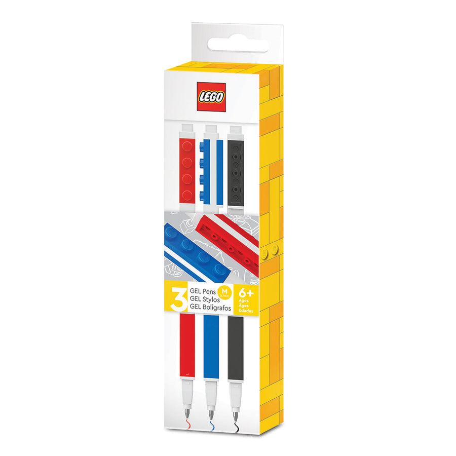 Set 3 pixuri LEGO cu gel