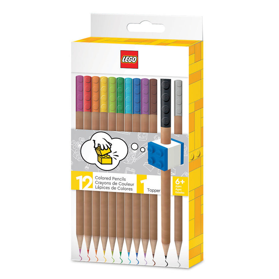 Set 12 creioane colorate LEGO