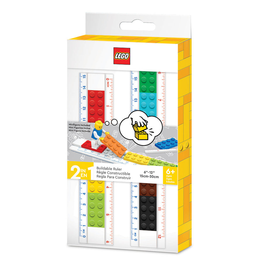 Rigla LEGO construibila cu minifigurina