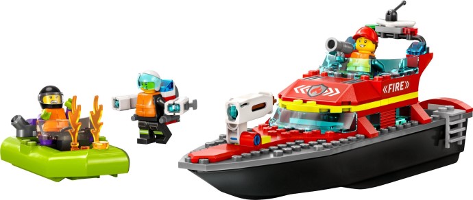 LEGO City 60373 — Barca de salvare a pompierilor