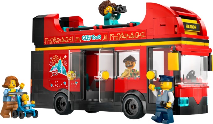 LEGO City 60407 — Autobuz turistic rosu cu etaj
