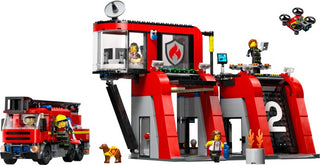 LEGO City 60414 — Statie și camion de pompieri