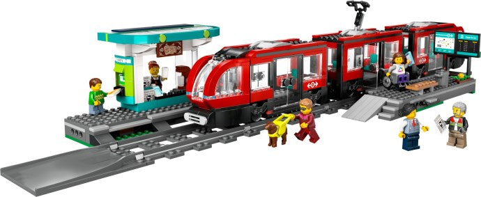 LEGO City 60423 — Statie și tramvai in centrul orasului