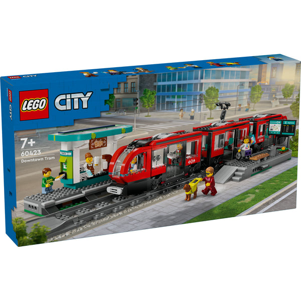 LEGO City 60423 — Statie și tramvai in centrul orasului – imagine 2
