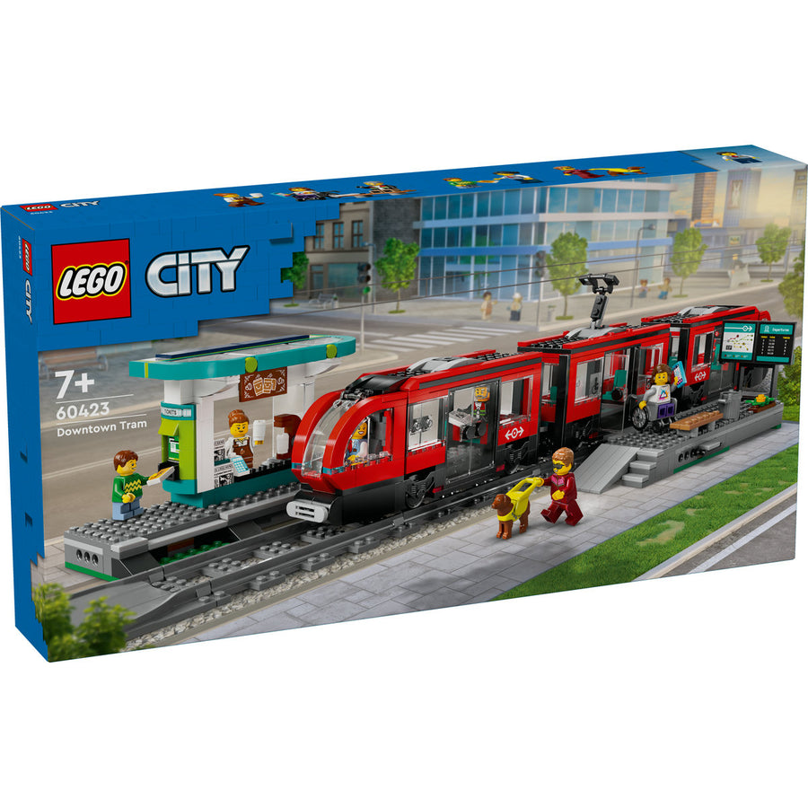 LEGO City 60423 — Statie și tramvai in centrul orasului – imagine 2