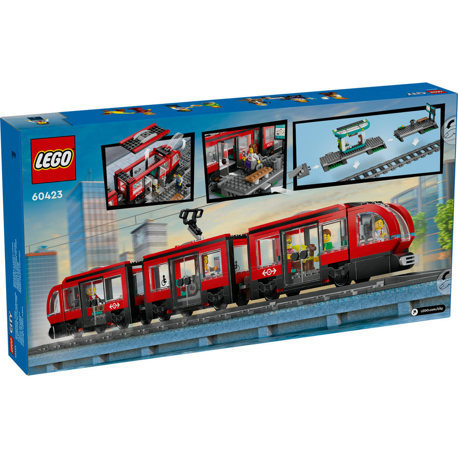 LEGO City 60423 — Statie și tramvai in centrul orasului – imagine 3