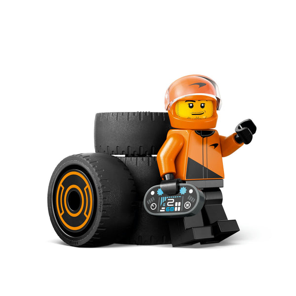 LEGO City 60442 — Pilot F1 cu masina de curse McLaren – imagine 5