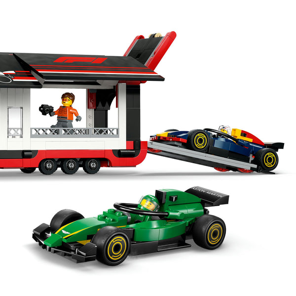 LEGO City 60445 — Camion F1 cu masinile F1 RB20 și AMR24 – imagine 5