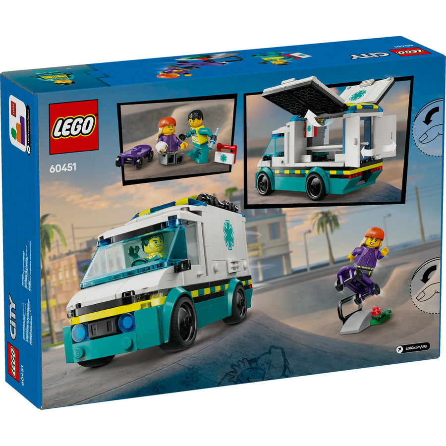 LEGO City 60451 — Ambulanta de urgente – imagine 3