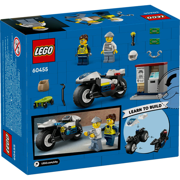 LEGO City 60455 — Urmărire cu motocicleta de poliție – imagine 3