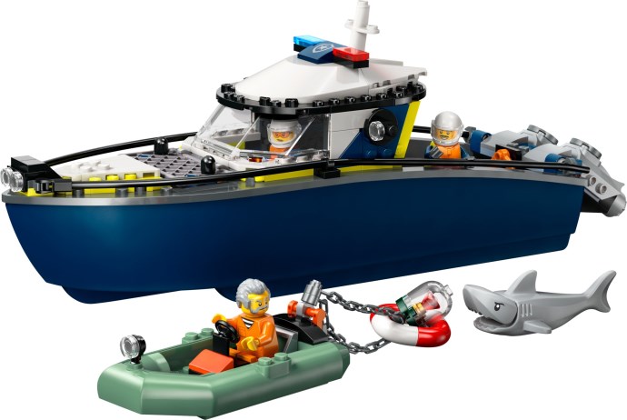 LEGO City 60456 — Urmărire cu barca de poliție