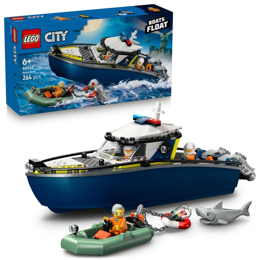 LEGO City 60456 — Urmărire cu barca de poliție – imagine 1