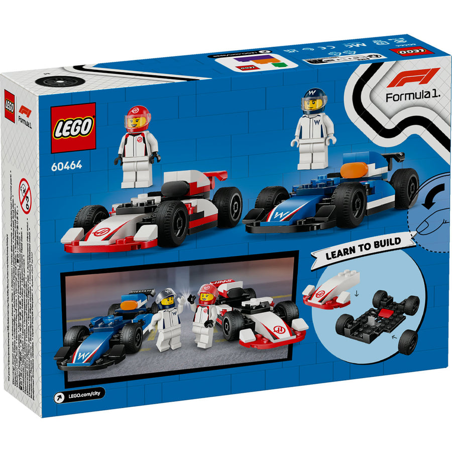 LEGO City 60464 — Masini de curse F1 Williams Racing și Haas F1 – imagine 3