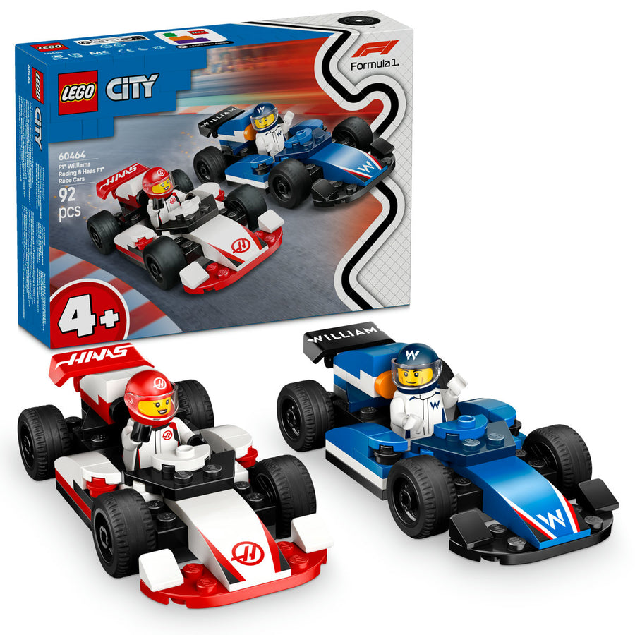 LEGO City 60464 — Masini de curse F1 Williams Racing și Haas F1 – imagine 1