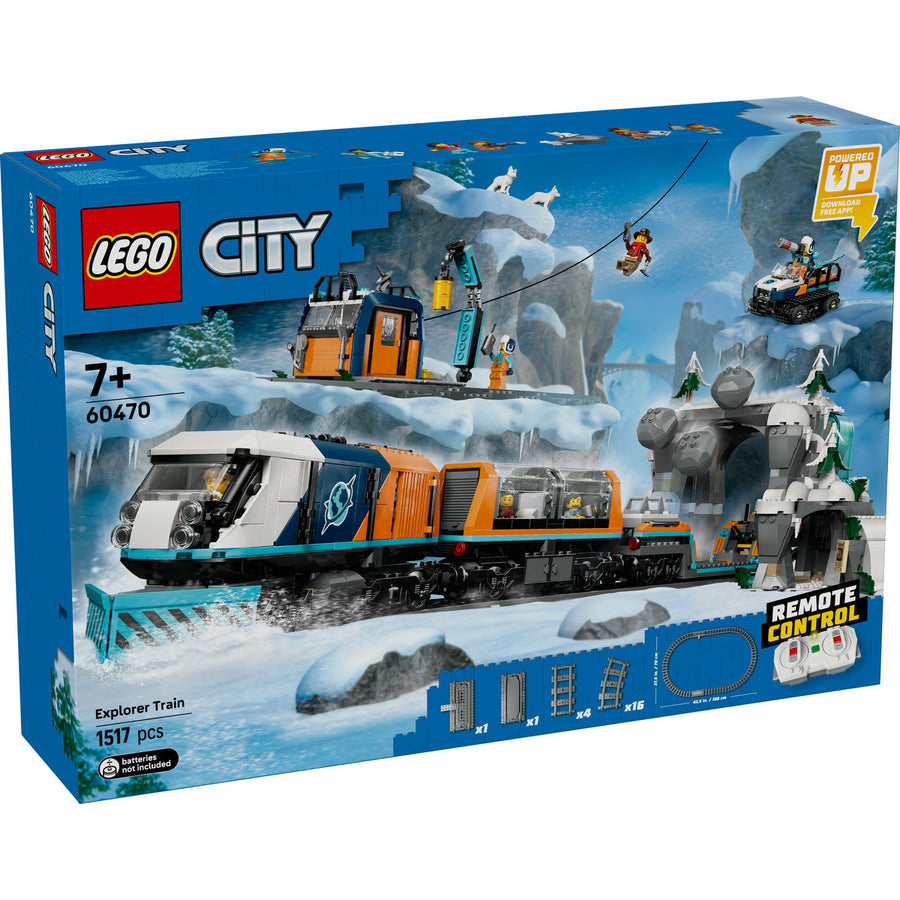 LEGO City 60470 — Trenul expres al exploratorilor spre Polul Arctic – imagine 2