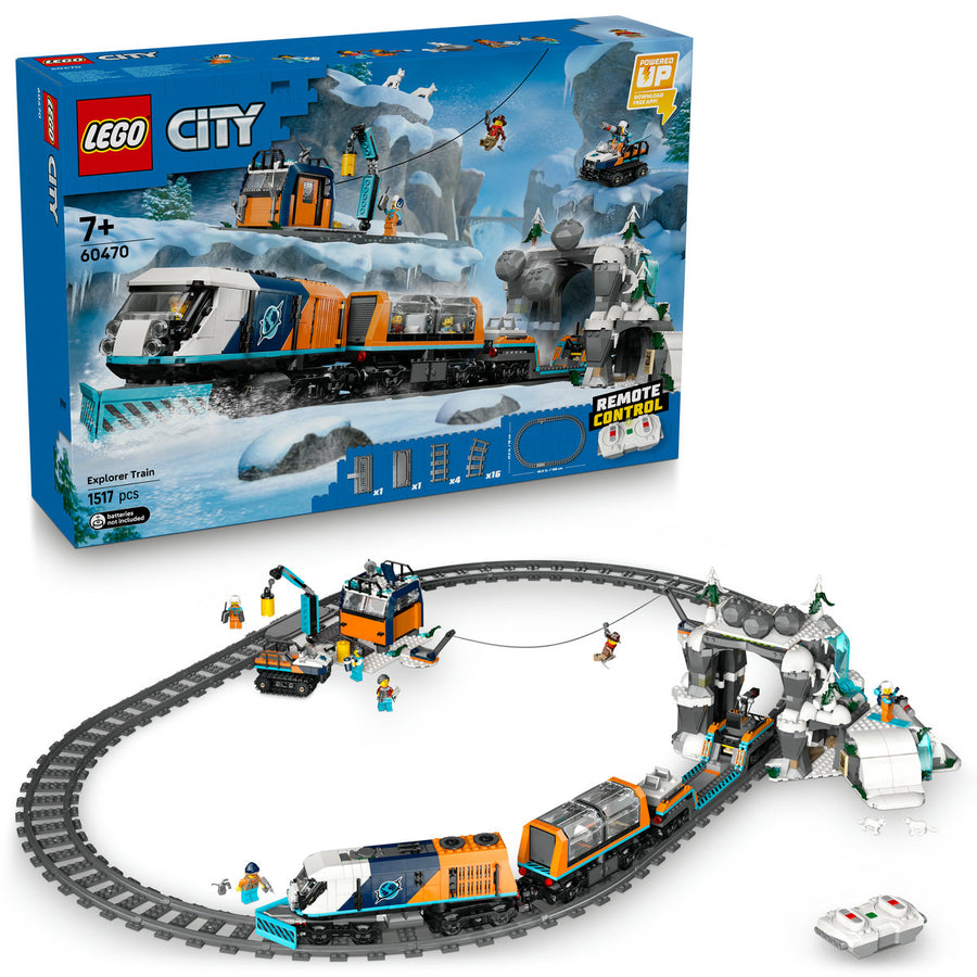 LEGO City 60470 — Trenul expres al exploratorilor spre Polul Arctic – imagine 1