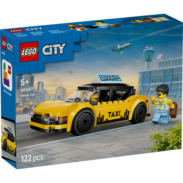 LEGO City 60487 — Taxi galben – imagine 2