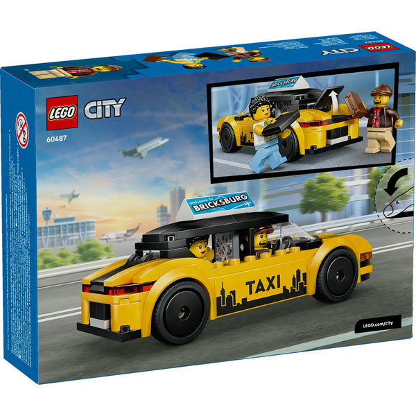 LEGO City 60487 — Taxi galben – imagine 3