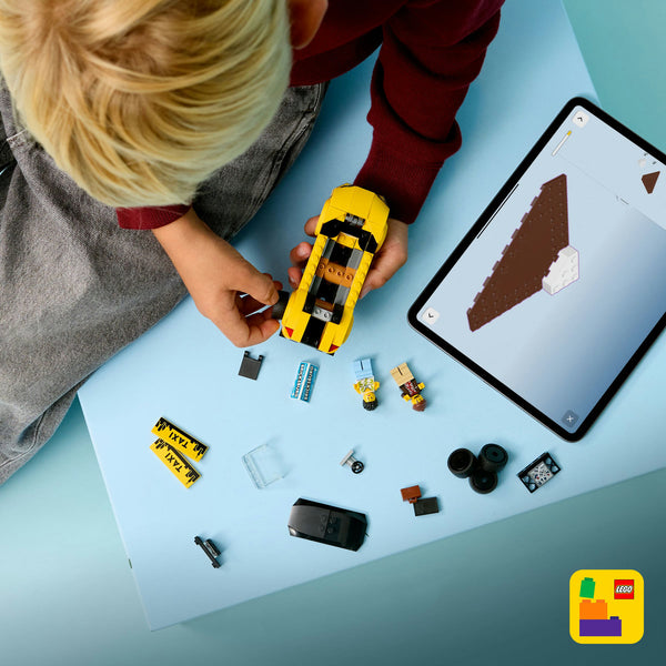LEGO City 60487 — Taxi galben – imagine 6