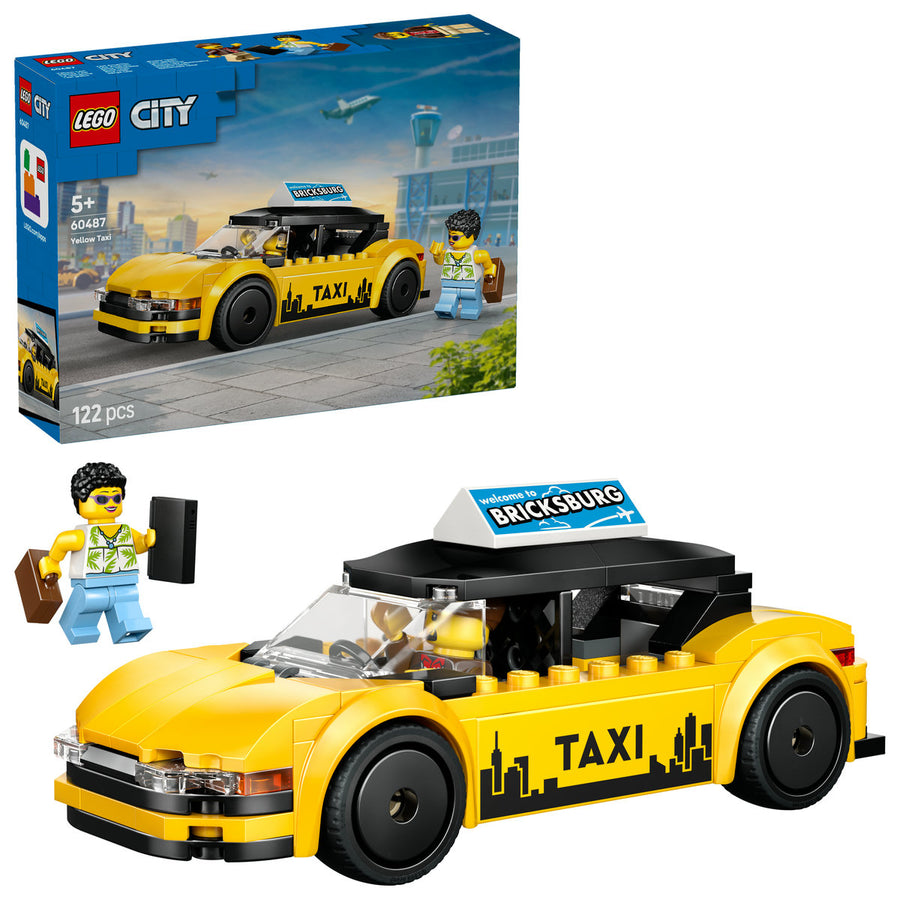 LEGO City 60487 — Taxi galben – imagine 1