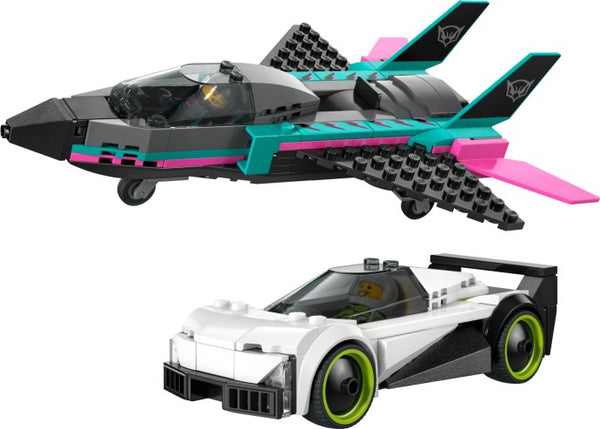 LEGO City 60489 — Avion cu reacție vs mașină