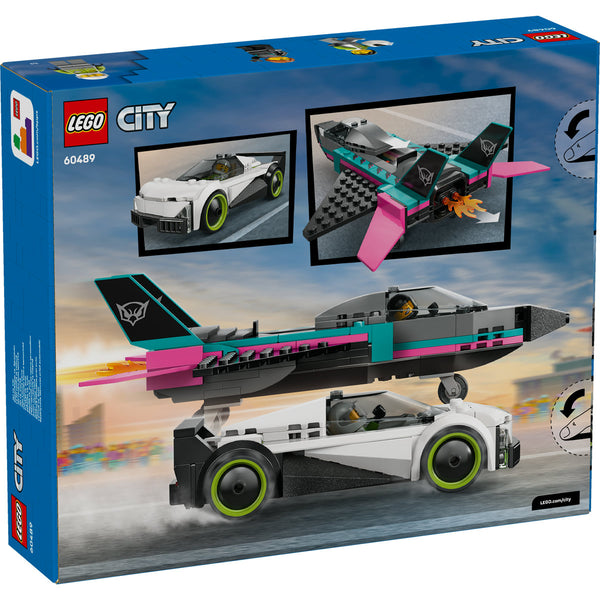 LEGO City 60489 — Avion cu reacție vs mașină – imagine 3